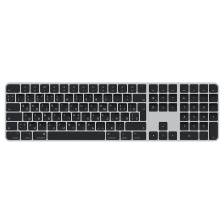 Apple Magic Keyboard with Touch ID and Numeric Keypad for Mac models with Apple silicon - Black Keys (MMMR3RS/A) | русская раскладка